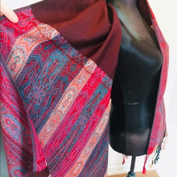 Vintage reversible PASHMINA - Picture 6 of 6